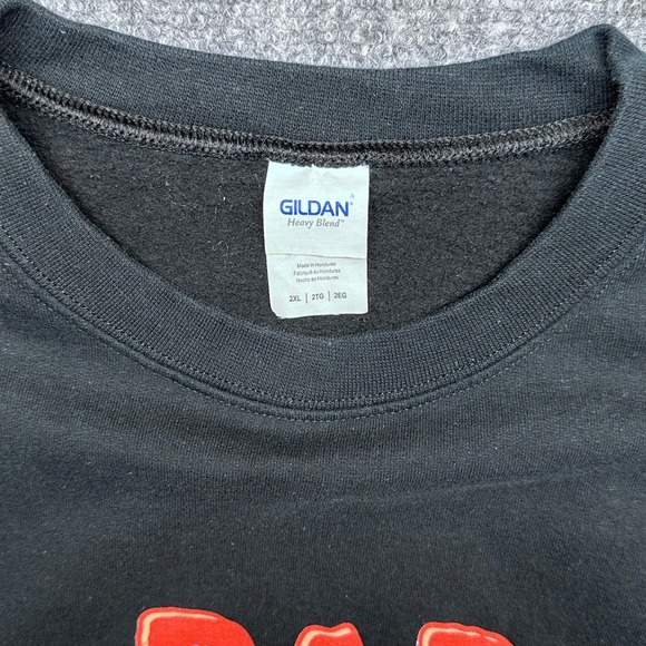 Gildan Heavy Blend Black Bad Witch Graphic Crewneck Sweatshirt Size 2XL - Picture 3 of 9